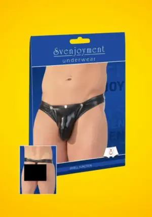 Lepatentolható tanga férfiaknak (fekete) S