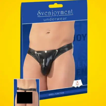 Lepatentolható tanga férfiaknak (fekete) S