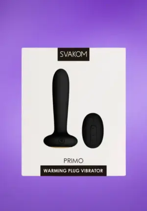 Svakom Primo - Akkus, vízálló, melegítős análvibrátor (fekete)