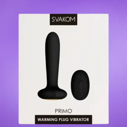 Svakom Primo - Akkus, vízálló, melegítős análvibrátor (fekete)