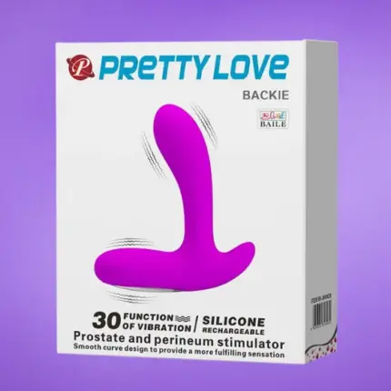 Pretty Love Backie - Prosztata masszírozó (fekete)