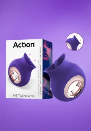 Action No.TwentyFive - Akkus oriális csiklóizgató (lila)