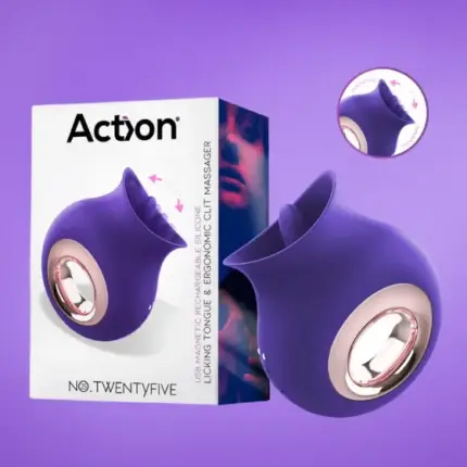 Action No.TwentyFive - Akkus oriális csiklóizgató (lila)