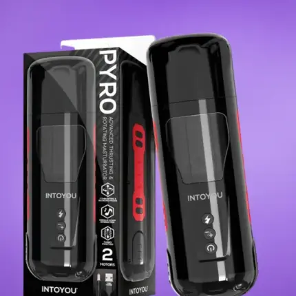 Intoyou Pyro - Akkus forgó-toló masztubátor,nyögő funkcióval