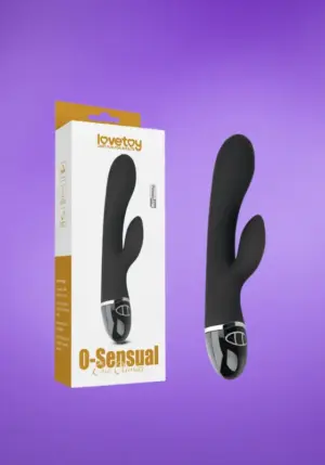 Lovetoy O-sensual - Akkus csiklózgatós vibrátor (fekete)