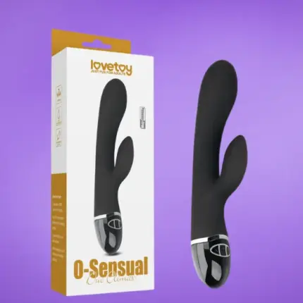 Lovetoy O-sensual - Akkus csiklózgatós vibrátor (fekete)