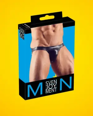 Fényes minimál alsó férfiaknak (fekete) M