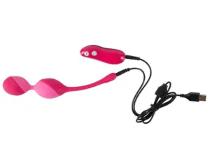 SMILE Love Balls - 82g-os, akkus, rádiós vibrációs tojás (pink) - Image 4