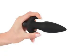 Black Velvet Butt Plug - Akkus, rádiós anál vibrátor (fekete) - Image 3