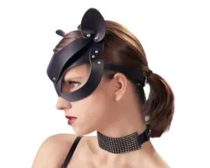 Bad Kitty - Műbőr, strasszos cicamaszk (fekete) - Image 4