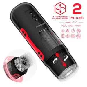 Intoyou Pyro - Akkus forgó-toló masztubátor,nyögő funkcióval - Image 3