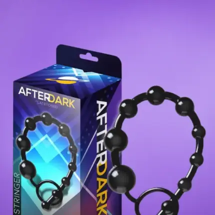 Afterdark Stringer - Anál gyöngysor (fekete)