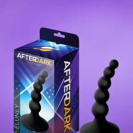 Afterdark Eluney - Gyöngyös análdugó (fekete)