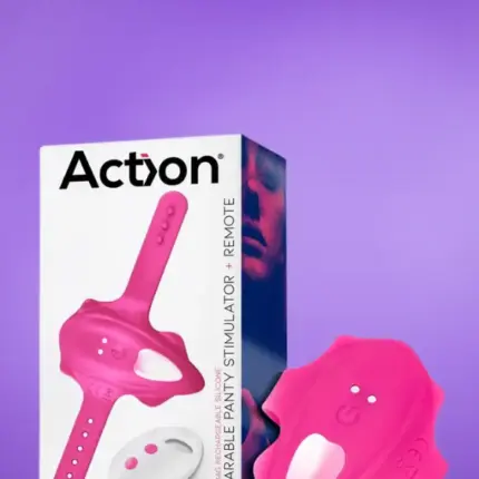 Action No. Seventeen Panty - Távirányítós bugyiba helyezhető stimulátor (pink)