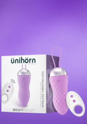 Ünihörn Brightevolet - Akkus vibrációs tojés (lila)