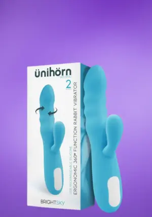 Ünihörn Brightsky - Akkus rotáló csiklókaros vibrátor (kék)