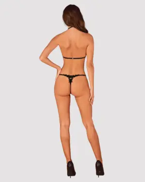 Obsessive Celia Noir - Fekete kétrészes szett M/L - Image 4