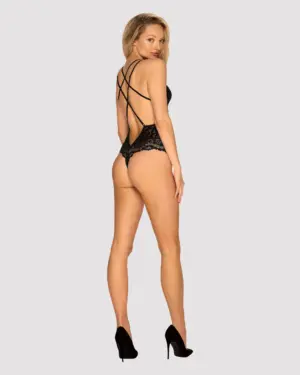 Obsessive Giully - Fekete csipke body L/XL - Image 4