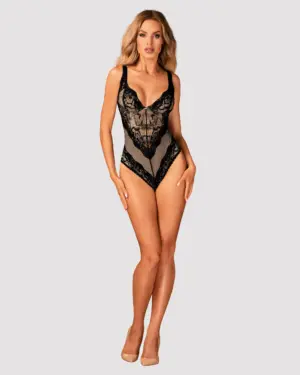 Obsessive Olvidia - Fekete csipke body M/L - Image 3