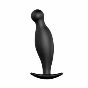 Pretty Love Silicone - Gömbös análdugó (fekete) - Image 3