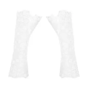 Obsessive Heavenlly - Fehér csipkés kesztyű - Image 3