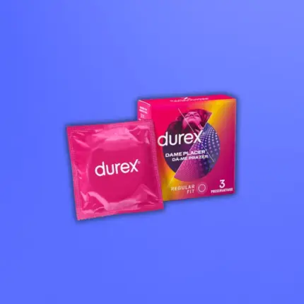 Durex Dame Placer - Bordázott óvszer (3 db)