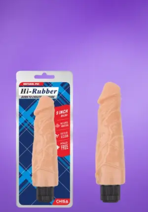 Chisa Hi Rubber 9" - Élethű vibrátor (23,5cm)