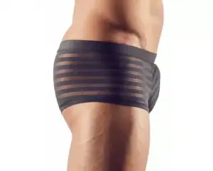 Áttetsző, csíkos boxer (fekete) S - Image 4