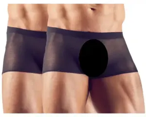 Svenjoyment - áttetsző boxer szett - fekete (2 részes) S-L - Image 2