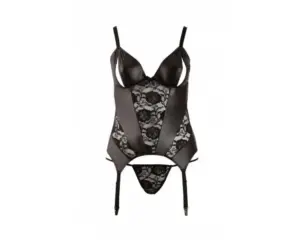 Cottelli - Virágos női felső, telt idomokra (fekete) XL - Image 4