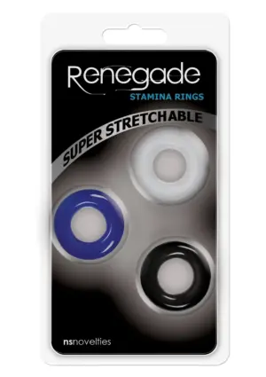 Renegade Stamina - 3 db-os péniszgyűrű szett (multicolor) - Image 2