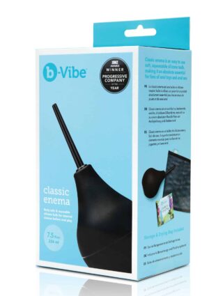 B-vibe Enema - Análmosó szárítózsákkal (fekete) - Image 4