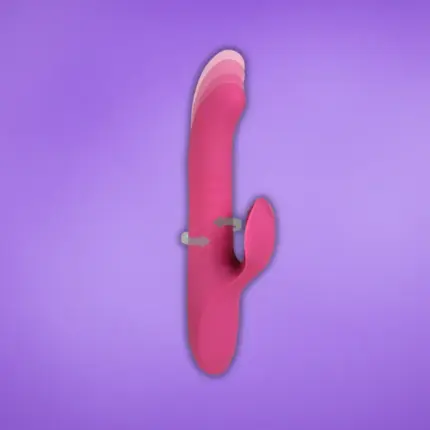 Toyjoy Venus - Toló-forgó vibrátor csiklókarral (pink)