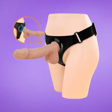 Pretty Love Jerry - Felcsatolható dildó hámmal