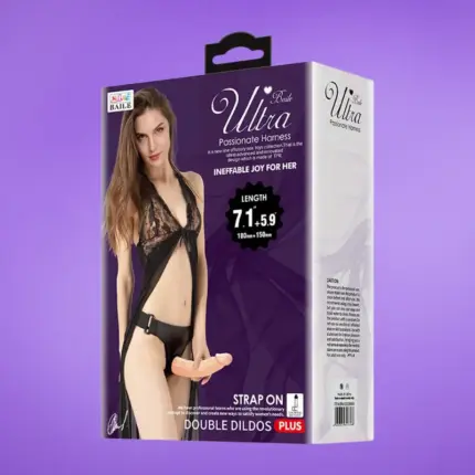 Baile - Dupla felcsatolható dildó (18-15cm)