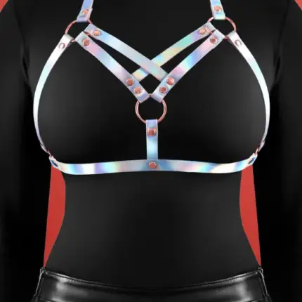 Cosmo Harness Vamp - Szivárványos hám