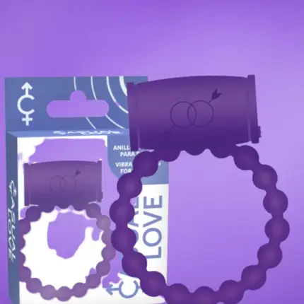 Casual Love - Vibrációs péniszgyűrű (lila)