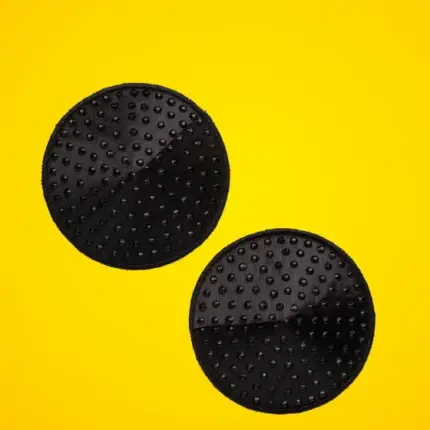 Calexotics - Kőr alakú mellbimbó tapasz (fekete)