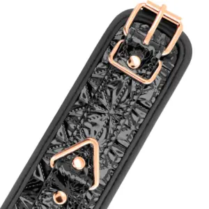 Begme Black Edition - Vegán bőr bilincs lánccal (fekete) - Image 4