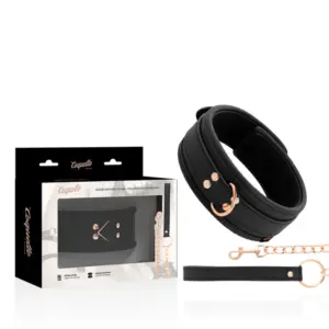 Coquette - Nyakőrv arany lánccal (fekete) - Image 3