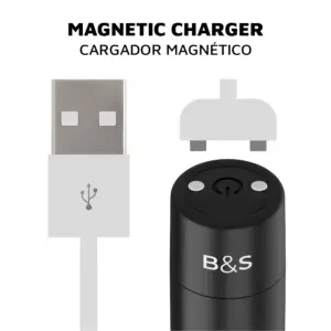 Black&Silver Kernex 2 - Akkus rúdvibrátor (fekete) - Image 3