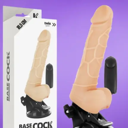 Base Cock - Realisztikus dildó távirányítóval (18,5cm)
