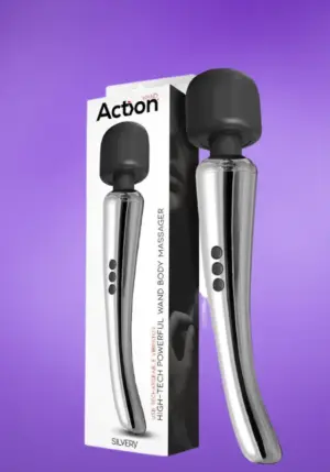 Action Silver Wand - Akkus masszírozó (ezüst)