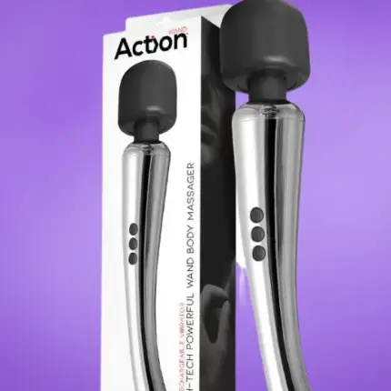 Action Silver Wand - Akkus masszírozó (ezüst)