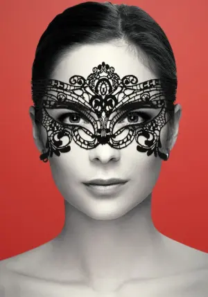 Coquette - Csipke maszk (fekete)