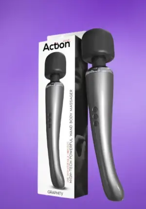 Action Graphity Wand - Akkus masszírozó (szürke)