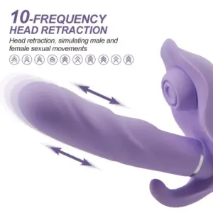 Engily Ross Bacall - Csiklóizgatós vibrátor toló, pulzáló és szívó funkcióval (lila) - Image 6