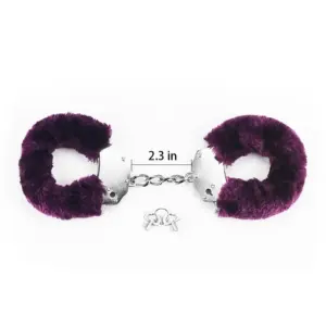 Fluffy Hand Cuffs - Szőrös bilincs (lila) - Image 3