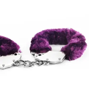 Fluffy Hand Cuffs - Szőrös bilincs (lila) - Image 2