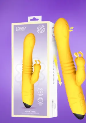 Engily Ross Honeybee - Lökő vibrátor méhecskés csiklókarral (sárga)